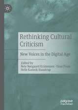 Rethinking Cultural Criticism