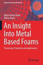 An Insight Into Metal Based Foams: Processing, Properties and Applications