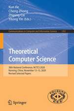 Theoretical Computer Science: 38th National Conference, NCTCS 2020, Nanning, China, November 13–15, 2020, Revised Selected Papers