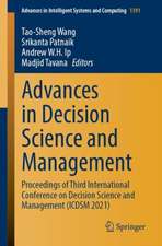 Advances in Decision Science and Management: Proceedings of Third International Conference on Decision Science and Management (ICDSM 2021)