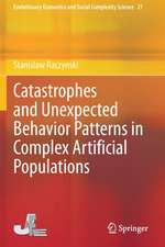 Catastrophes and Unexpected Behavior Patterns in Complex Artificial Populations