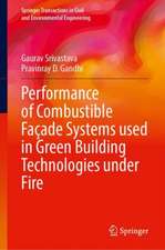 Performance of Combustible Façade Systems Used in Green Building Technologies Under Fire