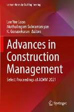 Advances in Construction Management