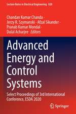 Advanced Energy and Control Systems: Select Proceedings of 3rd International Conference, ESDA 2020