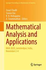 Mathematical Analysis and Applications: MAA 2020, Jamshedpur, India, November 2–4