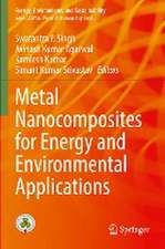 Metal Nanocomposites for Energy and Environmental Applications