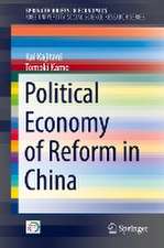 Political Economy of Reform in China