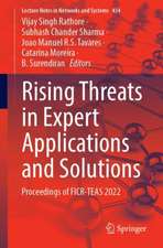 Rising Threats in Expert Applications and Solutions: Proceedings of FICR-TEAS 2022