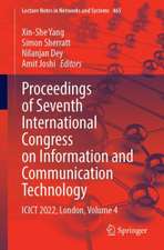 Proceedings of Seventh International Congress on Information and Communication Technology: ICICT 2022, London, Volume 4