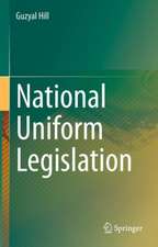 National Uniform Legislation