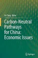 Carbon-Neutral Pathways for China: Economic Issues