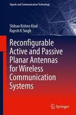 Reconfigurable Active and Passive Planar Antennas for Wireless Communication Systems