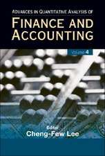 Advances in Quantitative Analysis of Finance and Accounting