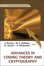 Advances in Coding Theory and Cryptography