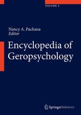 Encyclopedia of Geropsychology