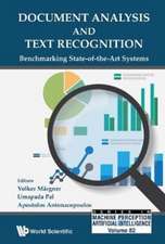 DOCUMENT ANALYSIS AND TEXT RECOGNITION