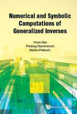 NUMERICAL AND SYMBOLIC COMPUTATIONS OF GENERALIZED INVERSES