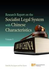 Research Report on the Socialist Legal System with Chinese Characteristics