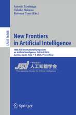 New Frontiers in Artificial Intelligence