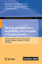 Methods and Applications for Modeling and Simulation of Complex Systems