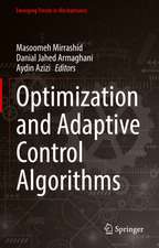 Optimization and Adaptive Control Algorithms