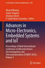 Advances in Micro-Electronics, Embedded Systems and Iot