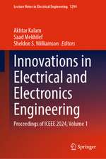 Innovations in Electrical and Electronics Engineering