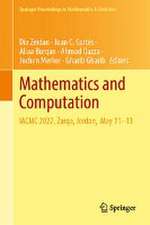 Mathematics and Computation: IACMC 2022, Zarqa, Jordan, May 11–13