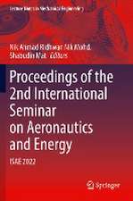 Proceedings of the 2nd International Seminar on Aeronautics and Energy: ISAE 2022