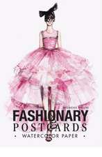 Fashionary Watercolor Postcards Book Women