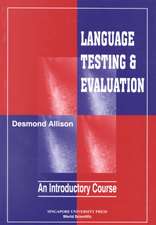 Language Testing and Evaluation: An Introductory Course