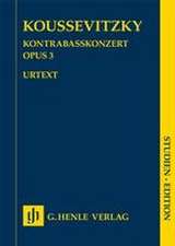 Serge Koussevitzky - Kontrabasskonzert op. 3