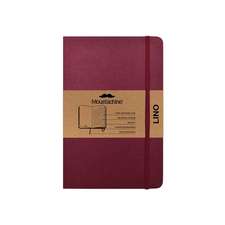 Moustachine Classic Linen Hardcover Burgundy Lined Pocket